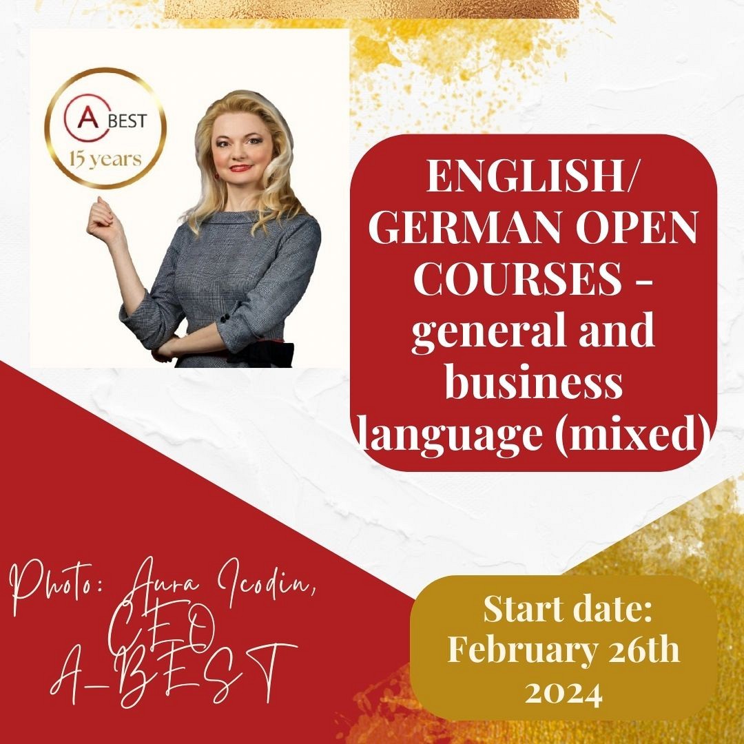 Increase your chances of career advancement in 2024: sign up now for one of  the A_BEST English or German group courses, starting in February